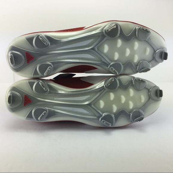 Adidas Red Football Shoes Metal Cleats Ortholite Insoles Mens Size 13 main image 7